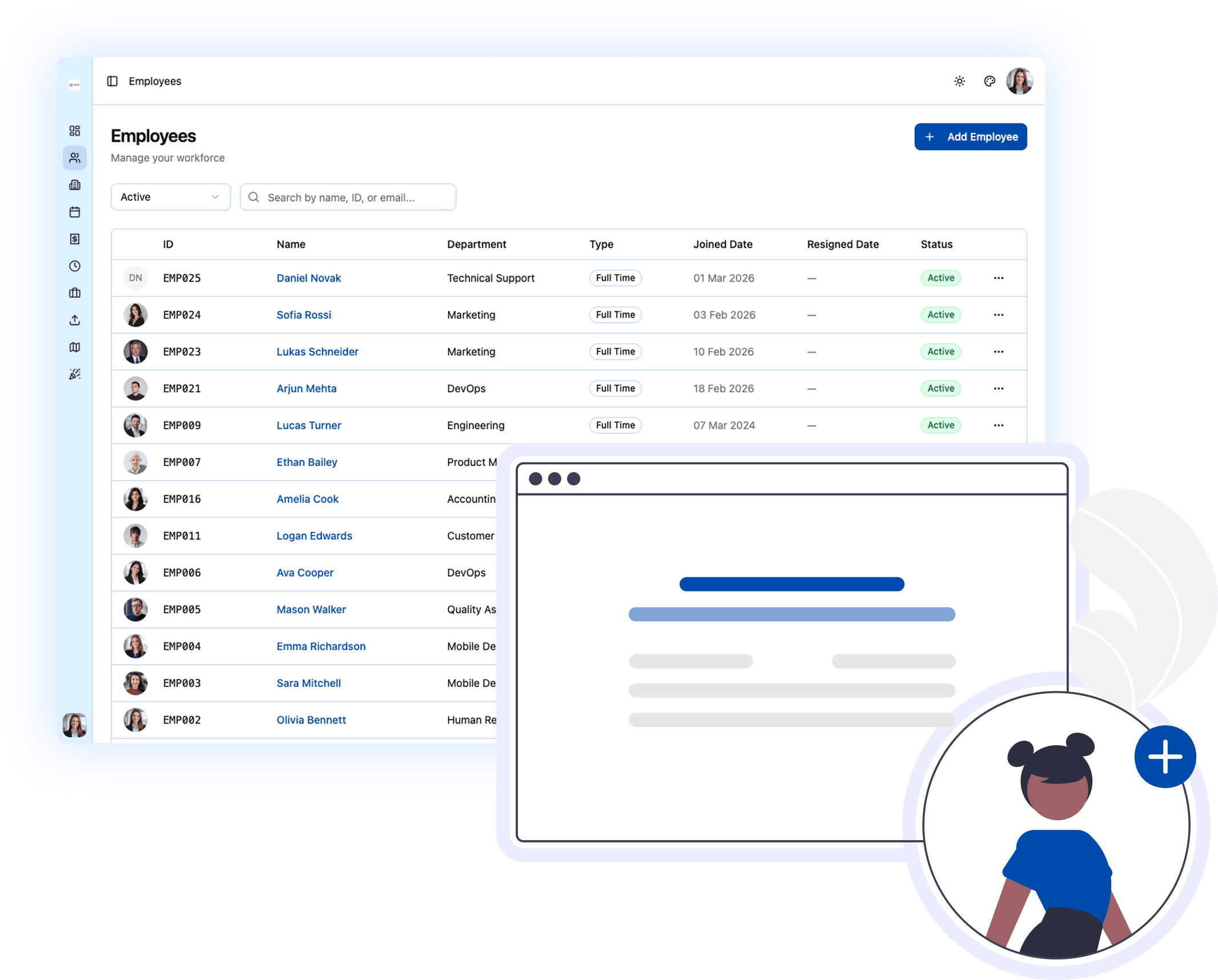 Employee Management Dashboard