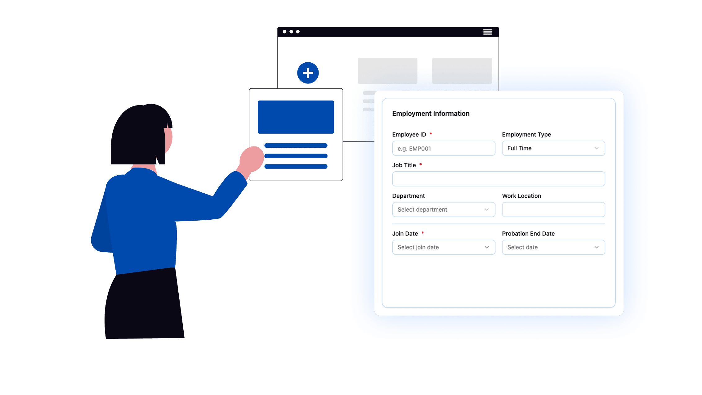Generate company accounts for employees with secure access